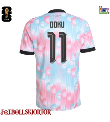 Belgien Jeremy Doku #11 Bortatröja VM 2026 Kortärmad